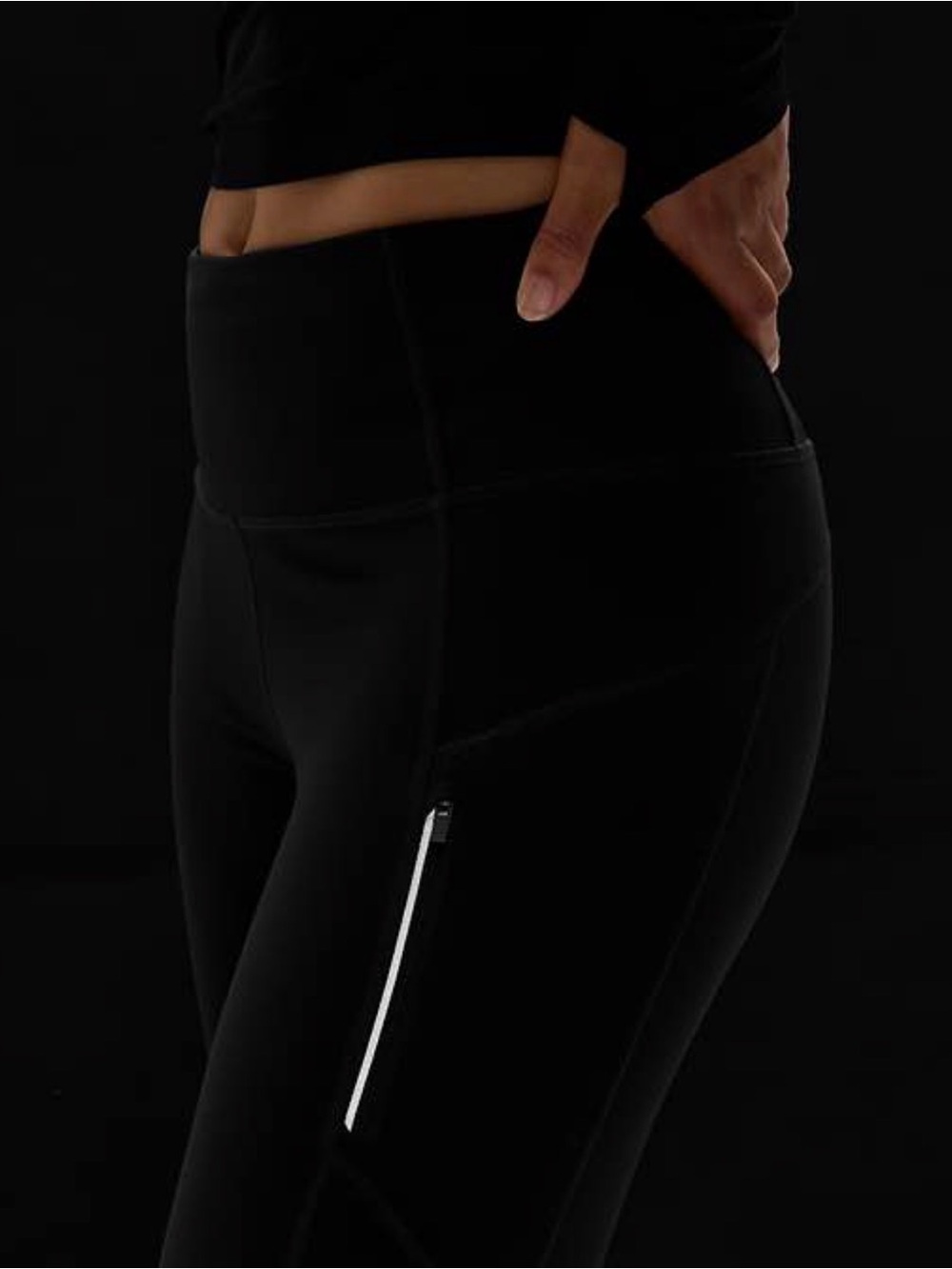 Athleta Rainier Tight Leggings - Black, Size M - Picture 4 of 9